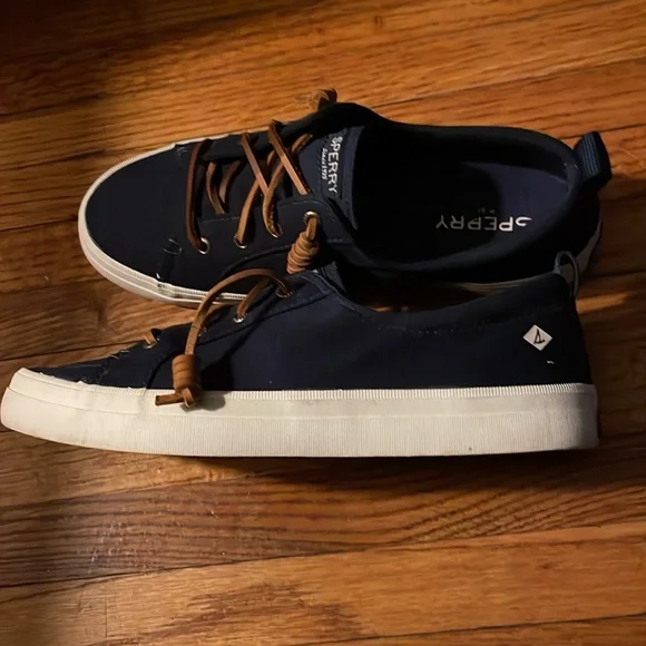 Sperry Top-Sider Slip on Boat Shoes Women 7.5  Navy Blue Ladies STS81904 - Picture 5 of 8